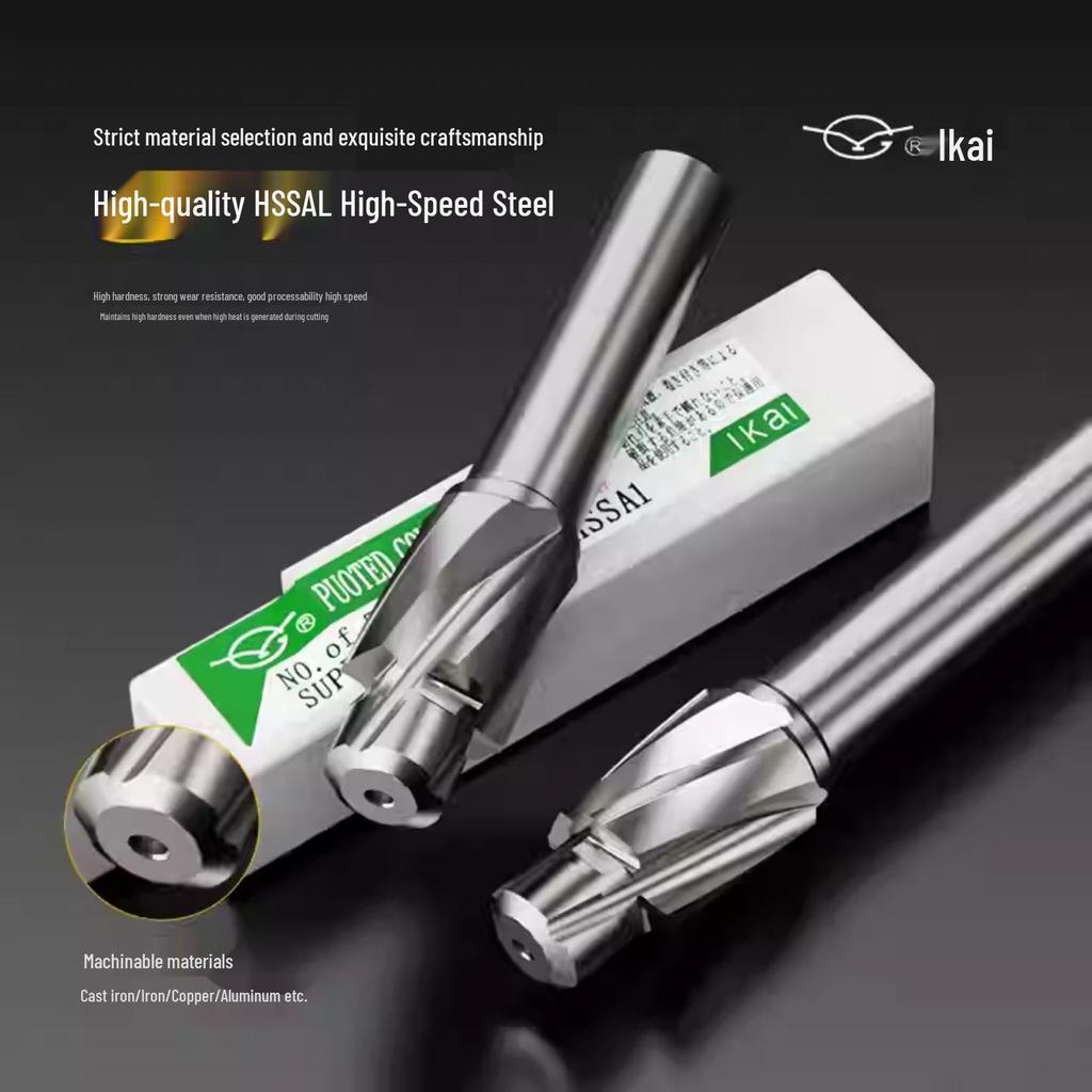 Yihai Titanium Plated Flat Bottom Countersink Drill Bit for M3-M8 Screws