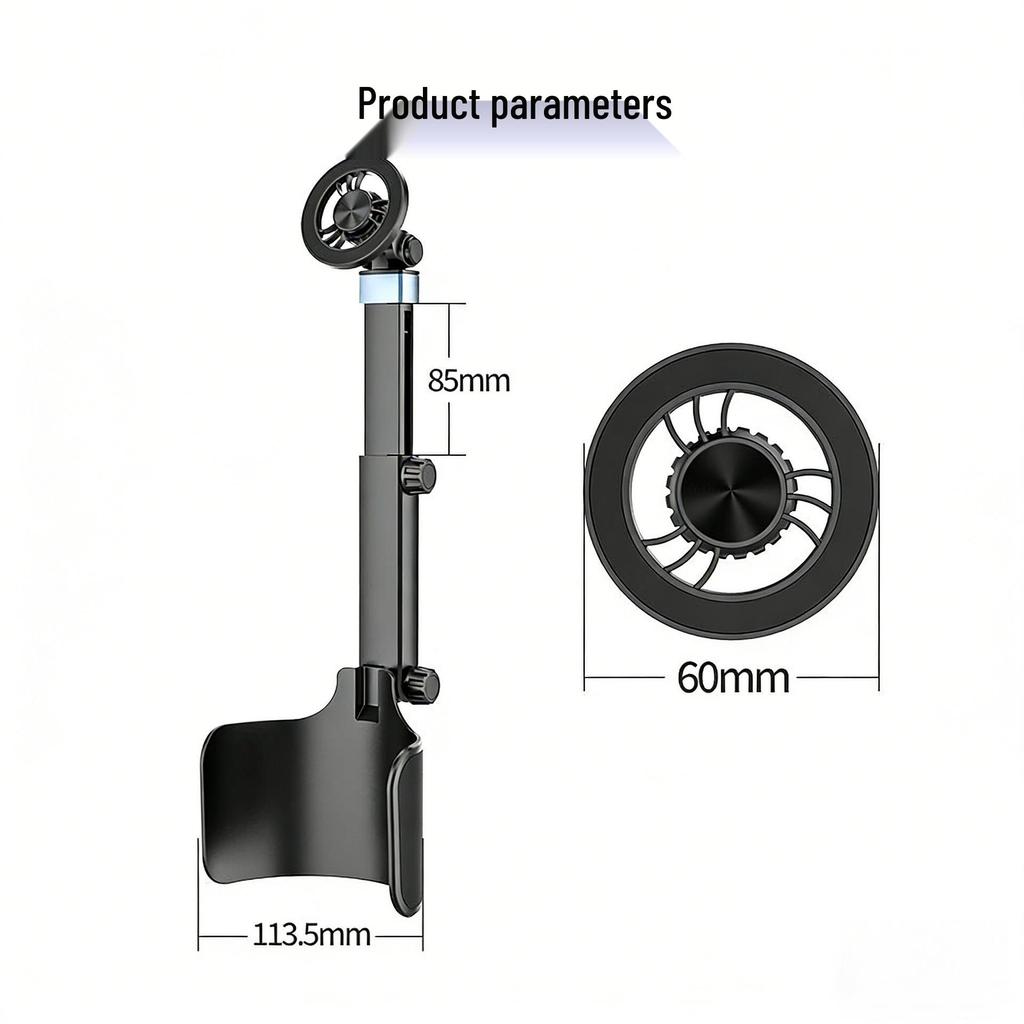 Magnetic Phone & Cup Holder for Car and Ride-Hailing