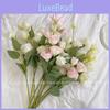 Silk Artificial Eustoma Bouquet For Wedding Decor Home Office Gift For Couples
