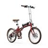 OT02PRO, rosso/verde, potenza motore 250W, 36V, batteria staccabile 5.2AH, pneumatici 20*1.35 pollici, bicicletta elettrica da città, velocità massima 25KM/H