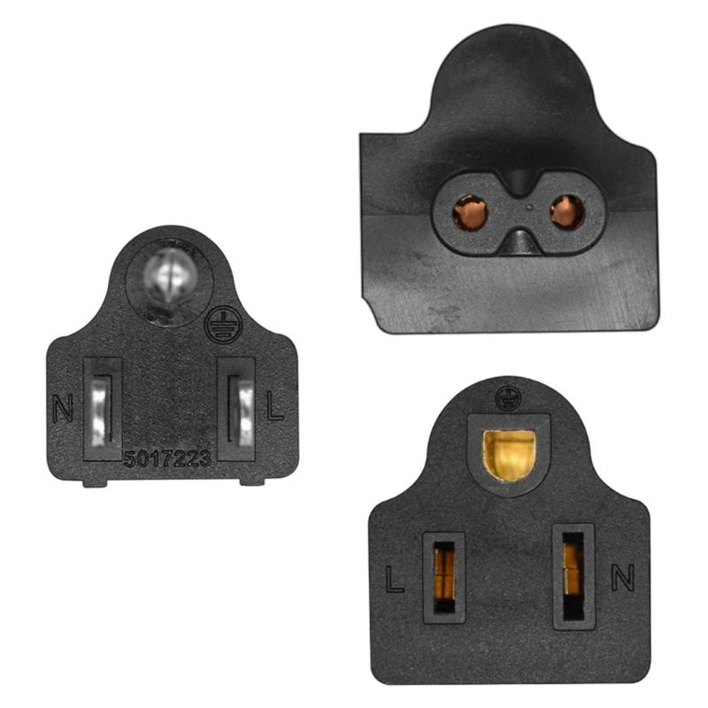 Multifunctional Nemas 5 15P to C7 and 5 15R Power Adapters Cord Sturdy Copper Wiring for Multiple Device Arrangement