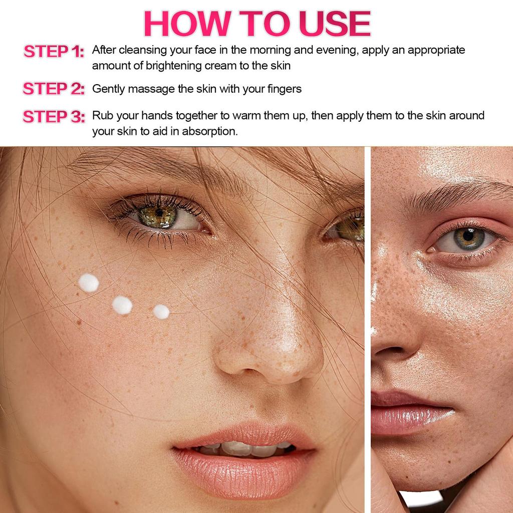 BRIGHTENING CREAM-Supports Skin Elasticity And Firmness, Long-lasting Hydration-Suitable For All Skin Types, 60g