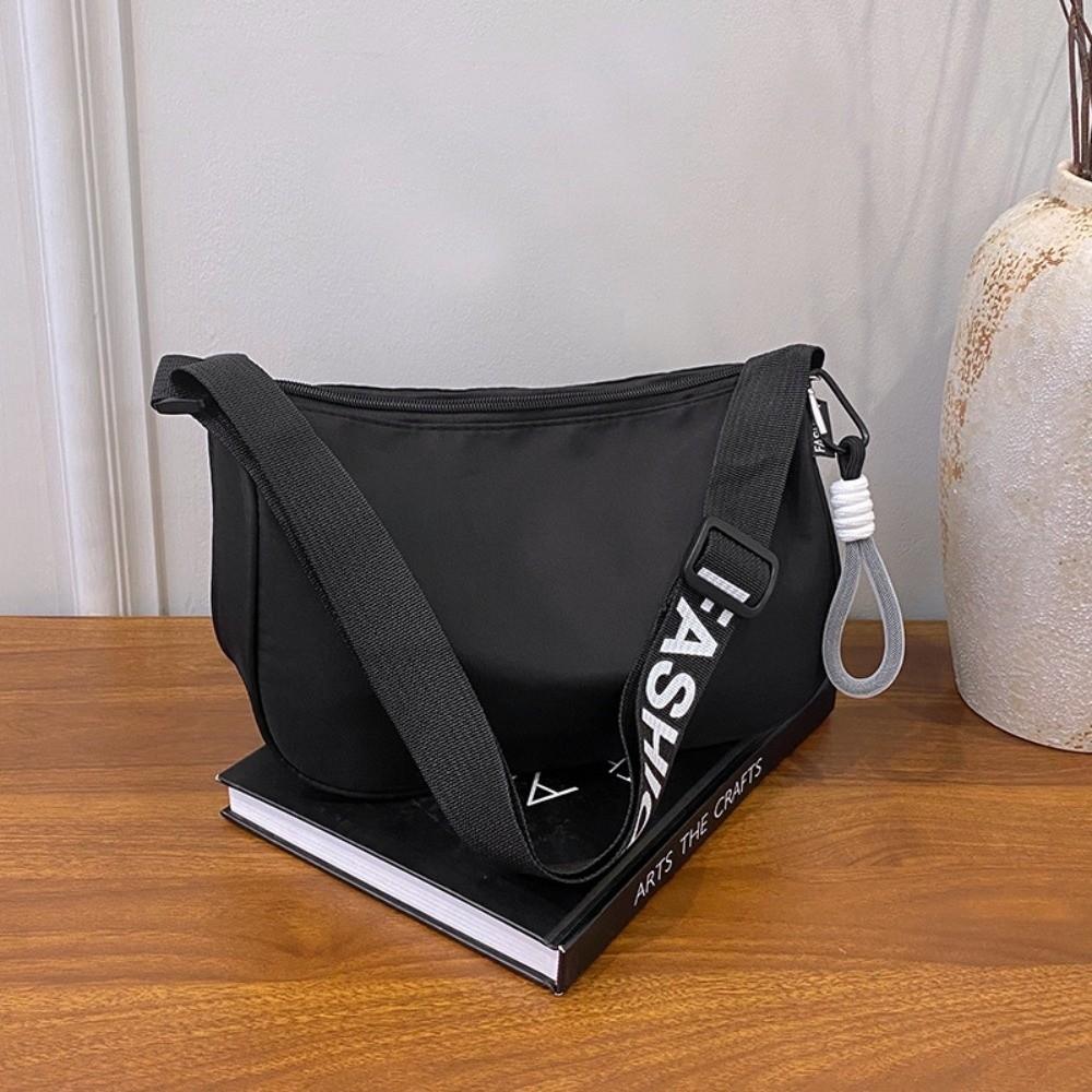 Wide Shoulder Strap Women Crossbody Bag Simple Oxford Dumpling Bag Single Shoulder Bag Commuting