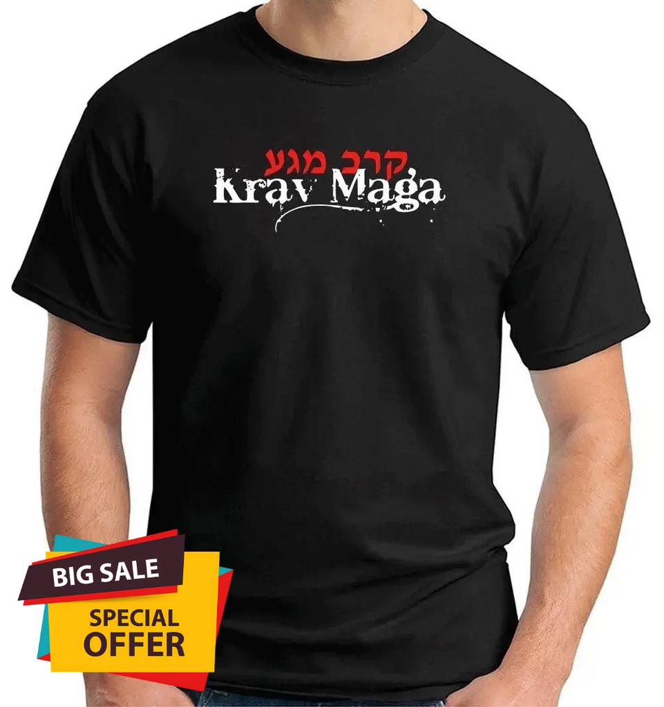 Israeli Selfdefense Fighting System KRAV MAGA TShirt 100 Cotton ONeck Summer Short Sleeve Casual Mens Tshirt Size S3XL
