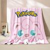 Coperte con Stampa Jigglypuff Pokémon Carino per Adulti Bambini Coperte Calde per Casa Viaggio Morbida e Confortevole Coperta Rosa Regali di Lusso