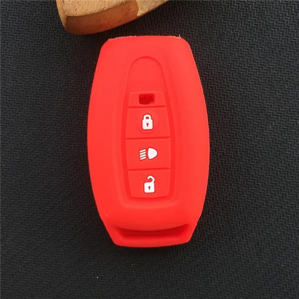 Silicone Car Fob Key Case Rubber Protector Cover Shell Holder Accessories for Tata Storme Aria Safari India 3 Buttons Remote
