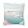 The Beach Ocean Wave Square Pillowcase Polyester Linen Velvet Pattern Zip Decor Bed Cushion Cover