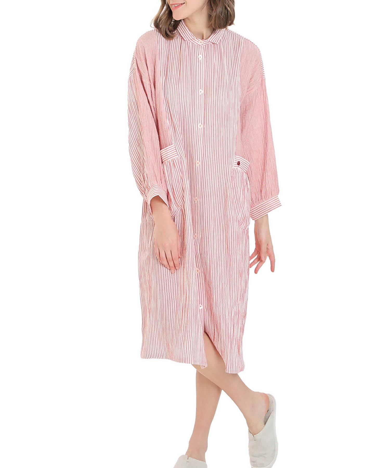 

Cream Puff Striped Dress [Narue] Gauze(R)