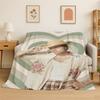 Moda Harry Styles Cantante Stella Coperta di Flanella Morbida Calda Coperta Plaid per Camera da Letto Soggiorno Letto Viaggio Campeggio Picnic Regalo