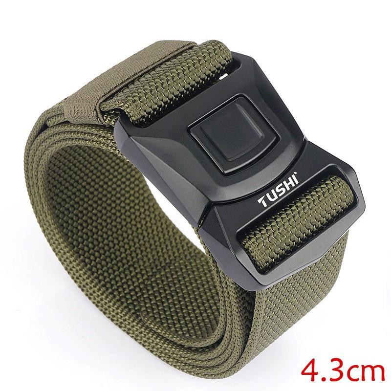 

4.3MM Belt Sports Men s Quick Nylon Buckle Release Tool Outdoor Fashion Trouser 125cm