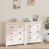 VidaXL Buffet Storage Cabinet Home Organizer Living Room Cabinet Interior Furniture White 3114080