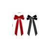 Winter Velvet Belt Double Bow Hairpin Hair Accessories Fashionable and Simple Versatile Princess Duck Bill Clip Hairpin