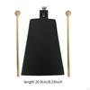Iron Cowbell with 2 Sticks Hand Percussion Music Portable Instrument for