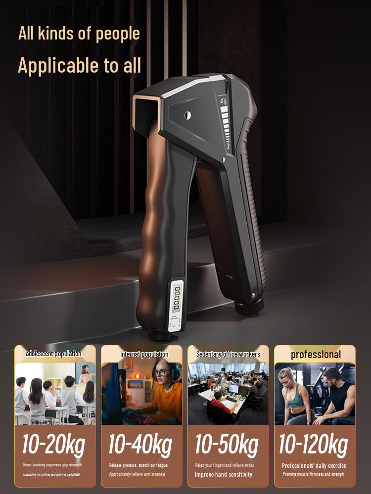 2024 Men's Electronic Grip & Wrist Strength Trainer with Counting