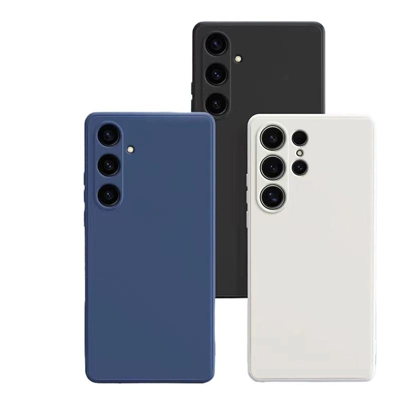 Luxus Flüssigsilikon Weiche Handyhülle Für Samsung Galaxy S26 S25 Edge S24 S23 S22 S21 S20 Ultra S24 FE Plus 20 Ultra Abdeckung