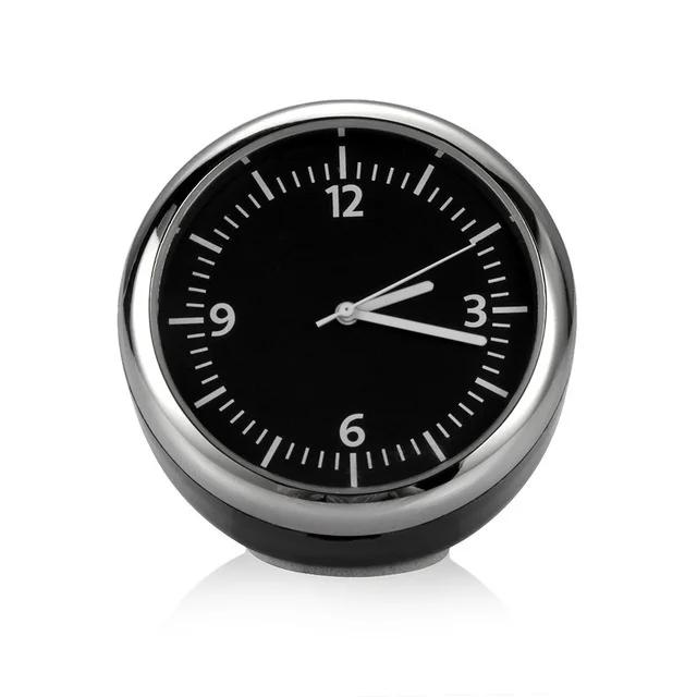 Car Mounted Thermometer Quartz Dial Car Air Vent Clock Mini Car Digital Clock Thermometer Hygrometer Decorative Accessories