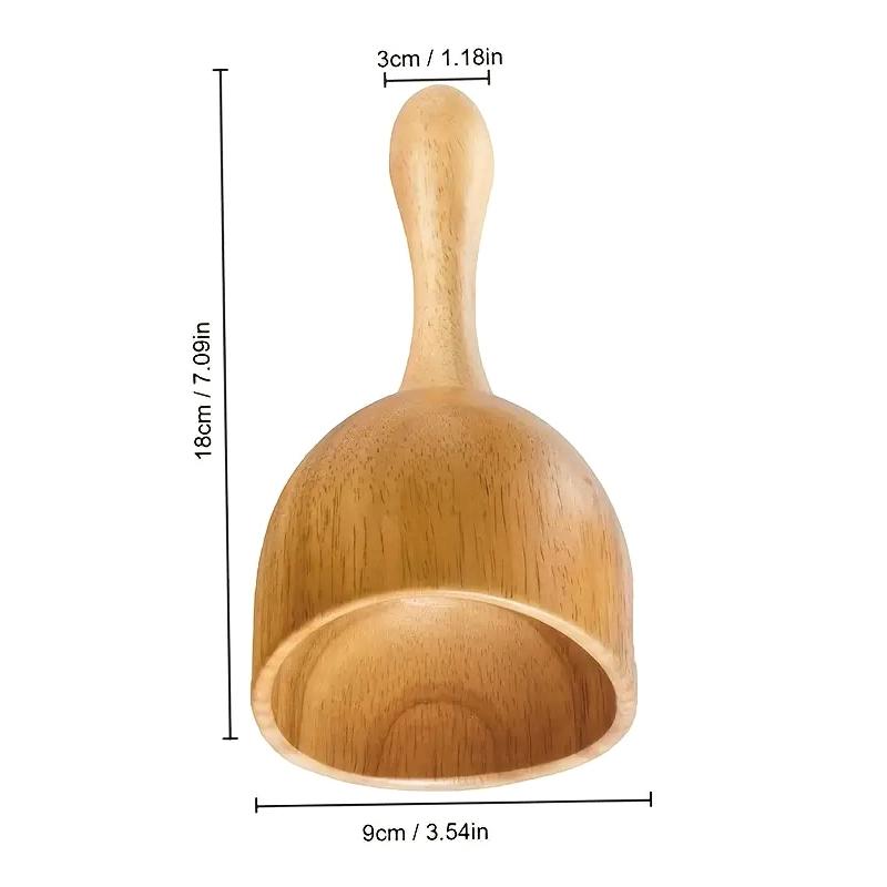 Handgefertigter Massagebecher aus Holz, Schwedischer Holzbecher, Lymphdrainage-Massagegerät, Für Körperformung Anti-Cellulite Gua Sha