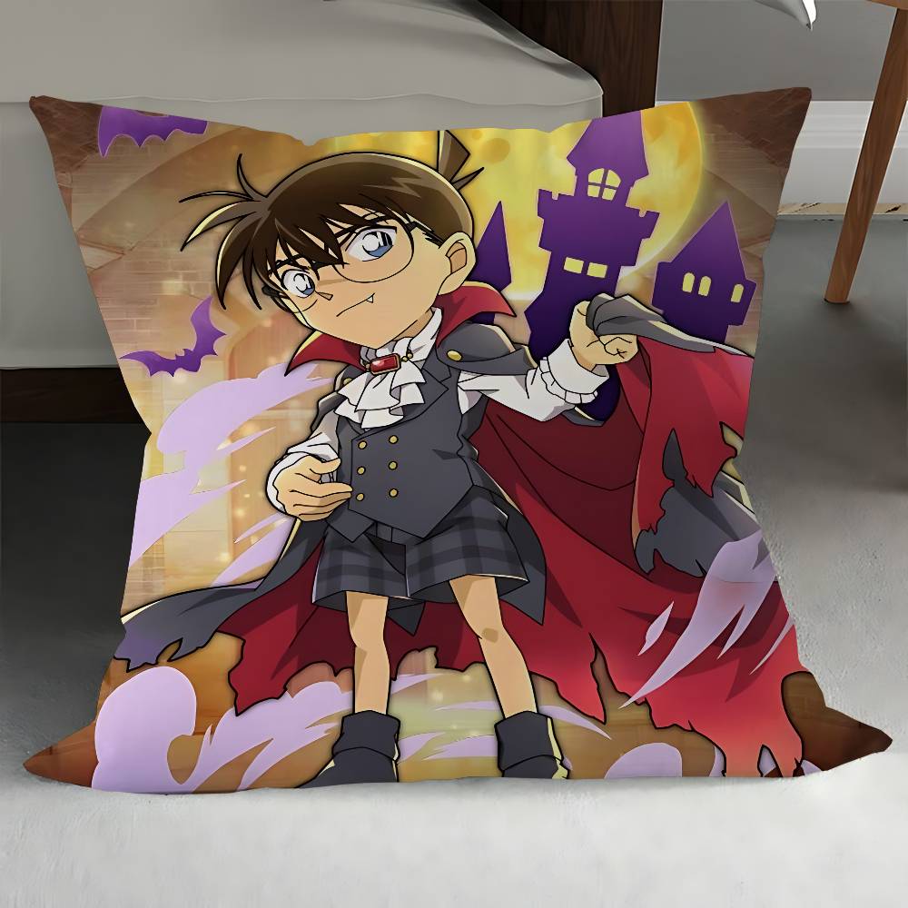 Anime Detective C-Conan Personalized Pillow Cover Kids Bedroom Wild Party Decor Pillowcase Kid Birthday Shower Gift