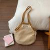 Korean Mesh Net Tote Bag Women Large Capacity Summer Hollow Out Beach Bag Lightweight Shoulder Bag For Vacation Shopping Handbag
