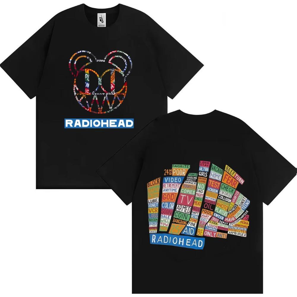 

Radiohead T Shirt Hot Sale Popluar T Shirt Mens Womens Short Sleeves Aesthetic Oversized Loose Casual High Street Y2K Clothing L
