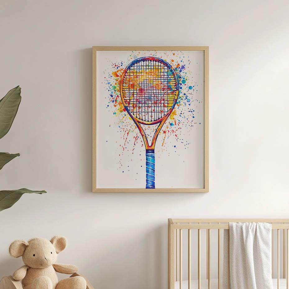 Plakat Radosny Tenisowy Świat Plakat Radosny Tenisowy Świat, 30X40 Cm, Bez Ramy, Papier Matowy 230 Gsm