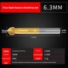 Black Hexagonal Handle 90° Woodworking Chamfering Tool Set - 3 Titanium-plated, 5-blade Hole Expansion Pieces