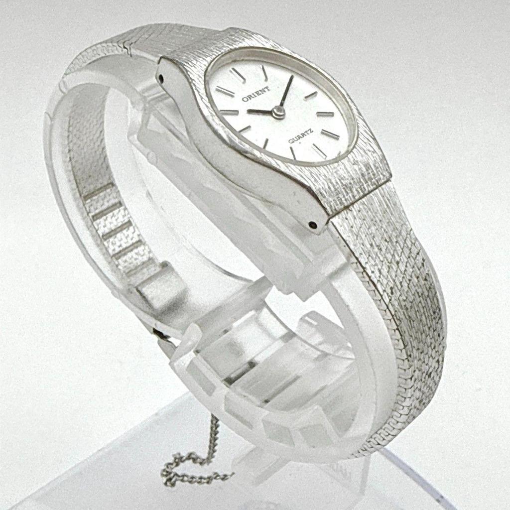 Used C180 [Working/Antique/Battery Replaced] ORIENT Orient Quartz Bracelet Type Ladies Watch
