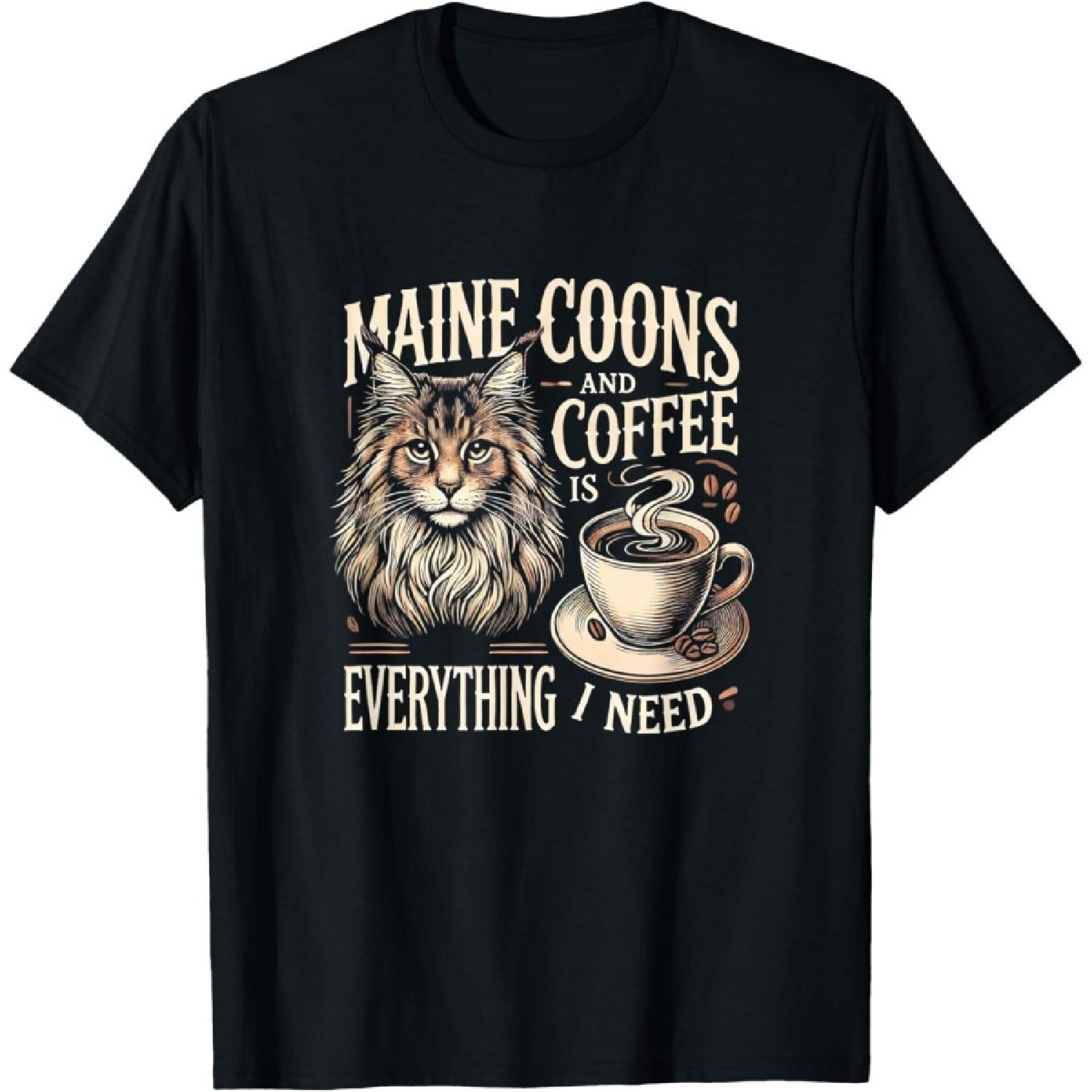 Maine Coon Lover Maine Coon Cat Maine Coons T-Shirt for Men Women S