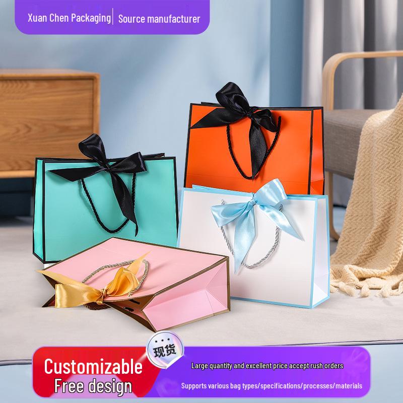 Gift, Cosmetic & Shopping Paper Bags with Bow Handles
