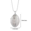 Stunning Jewelry sanke Chain Silver Plated Photo Locket Round Box Pendant Necklace