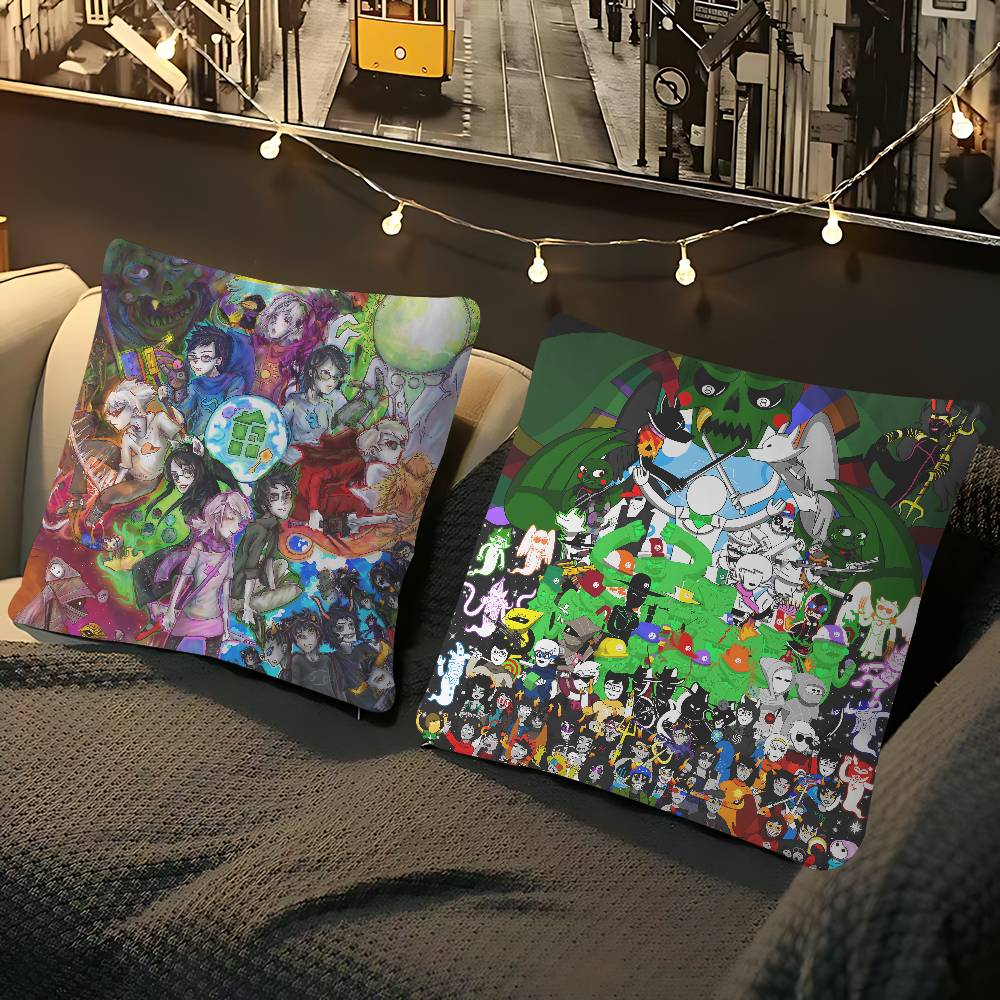 Anime H-Homestuck Pillow Case Removable Washable Cushion Cover – All-Season Soft Linen