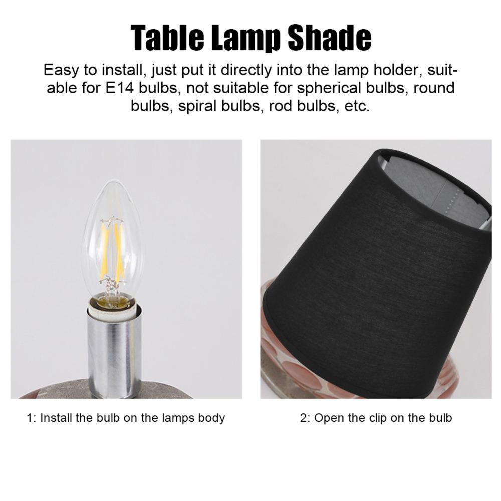 2PCS Lightweight Lamp Cover Clip On Design Chandelier Lamp Shades Small Lamp Shades  Indoor Lamp