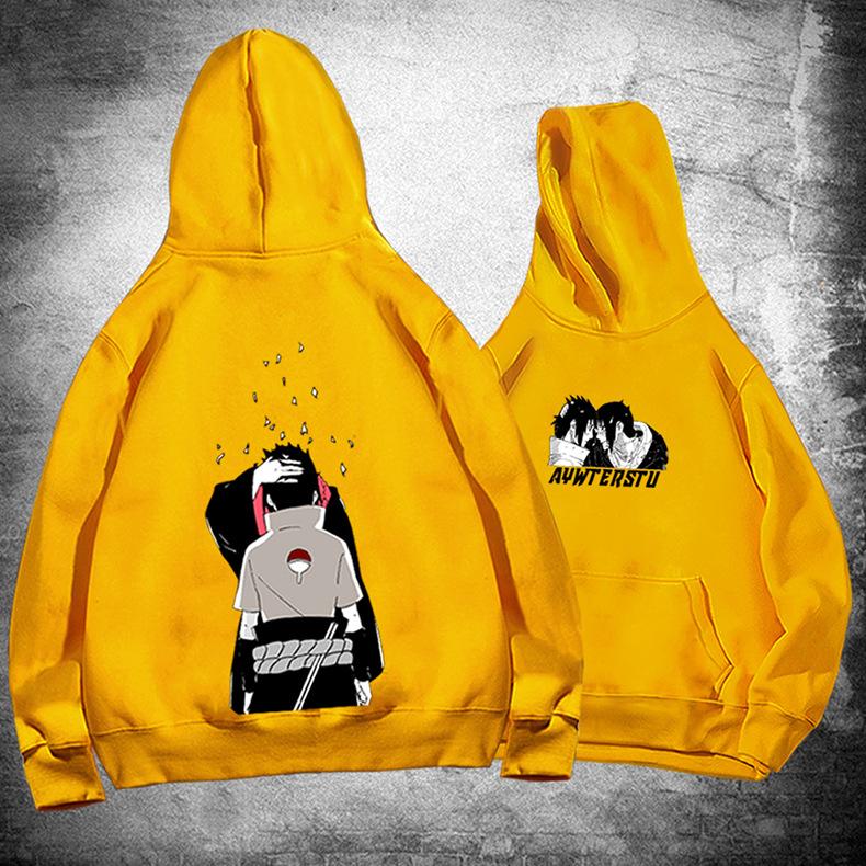 Naruto hooded sweater men and women spring and autumn teenagers student trendy brand Japanese animation loose shoulder jacket