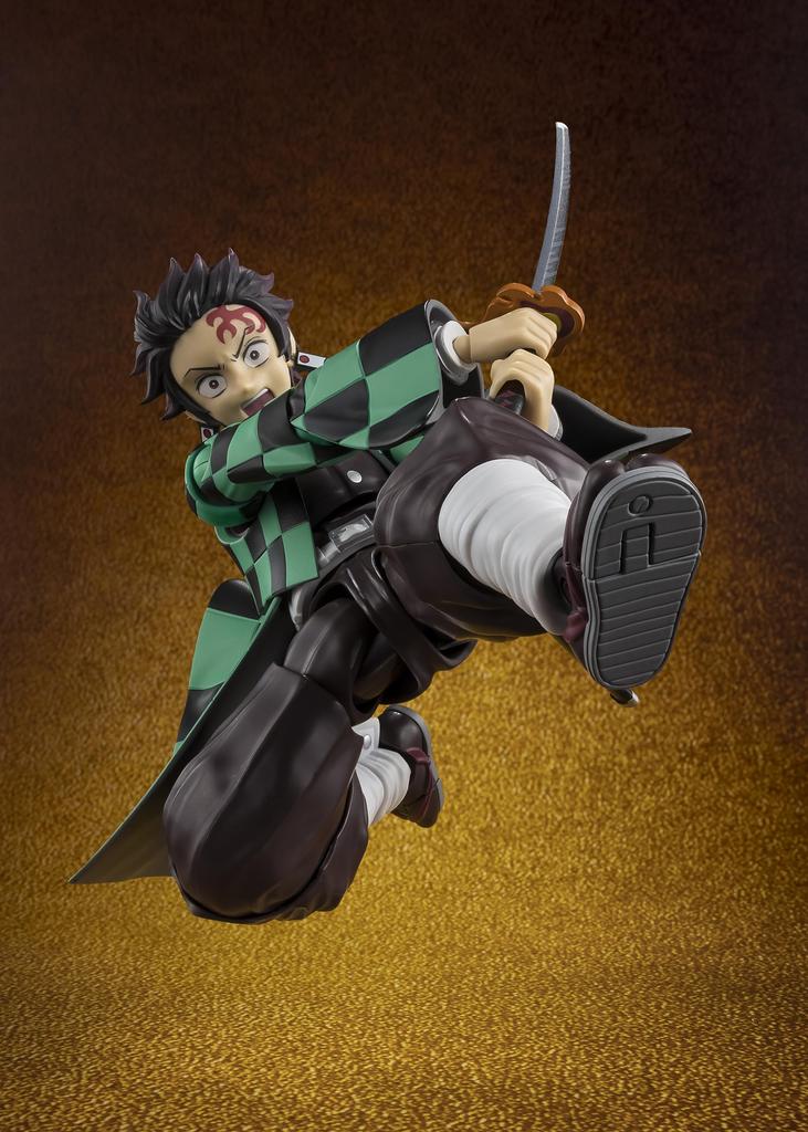 TAMASHII NATIONS Demon Kimetsu No Yaiba Tanjiro Kamado Mugenjo Decisive Battle Approximately 140mm PVC ABS Painted Movable Figure S.H.Figuarts Slayer
