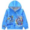 36377 Kids Boys Girls Six Seven 67 Printed Steal a Brainrot Long Sleeves Hooded Zipper Coat Jacket