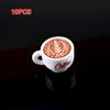 10Pcs Dollhouse Diy Accessories Resin Kawaii Simulation Mini Coffee Cup For Miniature Kitchen Craft Food Toy