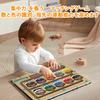 SINGERTOP Educational Toy Montessori Toy Wooden Toy Matching Game Color and Number Education Fingertip Training Early Development Boys Girls Children