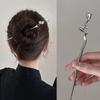 Nieuwe Chinese Antieke Haarspeld Hoge Kwaliteit Zwart Zilveren Haarstick Elegante Coole Haarspeld voor Meisje Vrouwelijke Haardecoratie Stylingtool