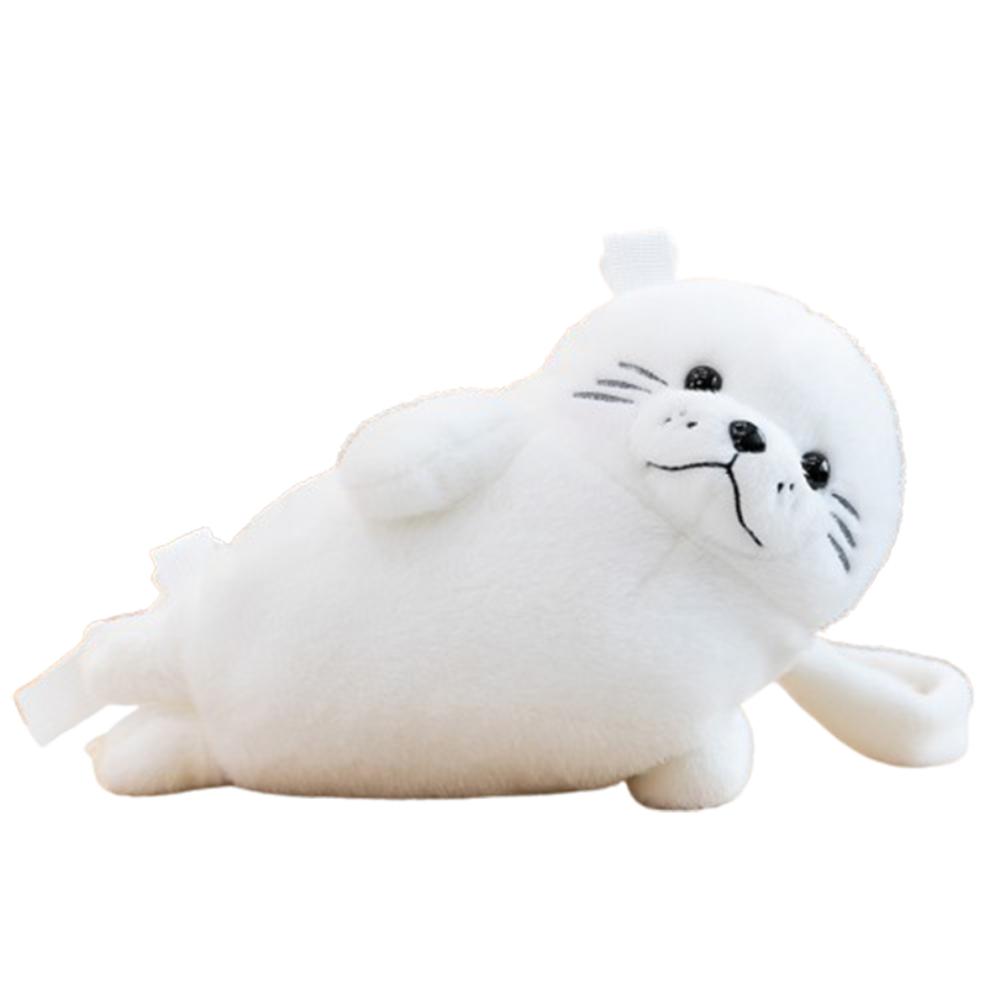 Yiran Health & Beauty Telefoonhoesje Leuke Zeehond Schoudertasje Zachte Verstelbare Bandjes Cartoon Zeehond Handtas Schattig Lichtgewicht Pluche Crossbody Tas Meisjes