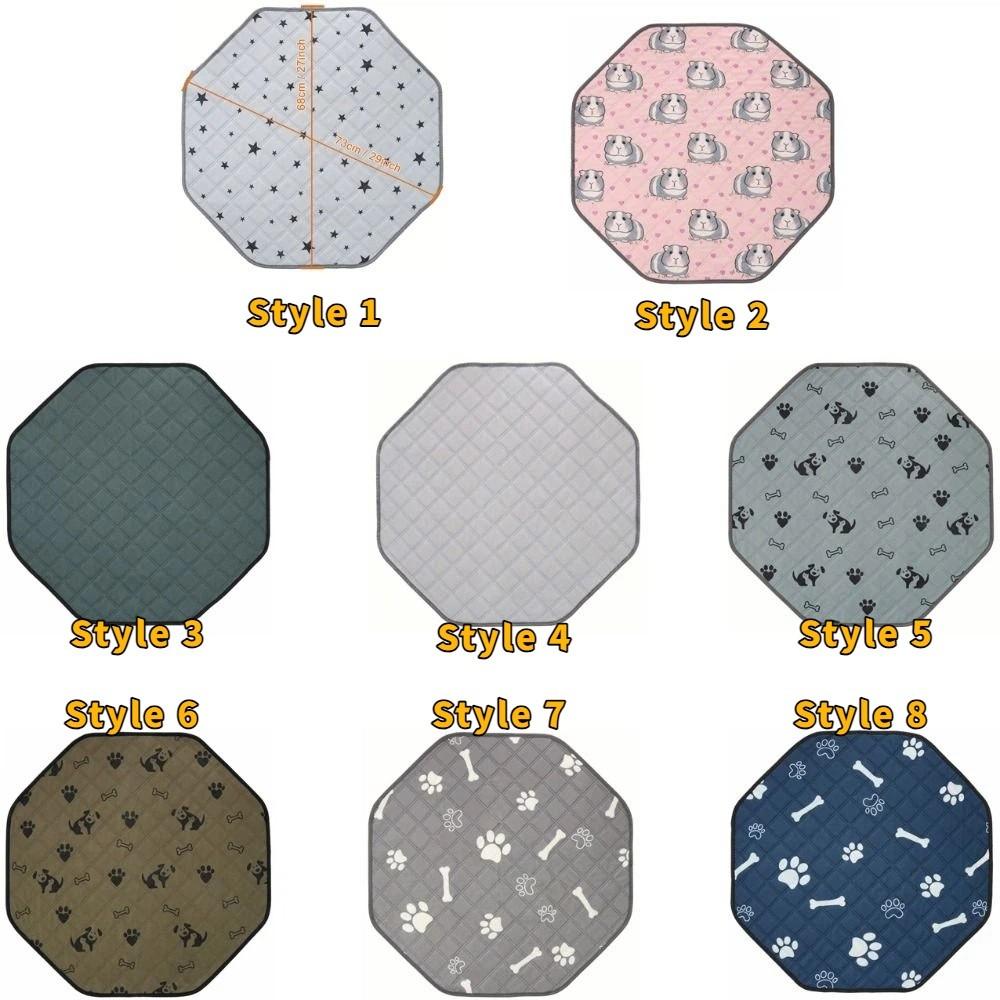 Anti Slip Dog Pee Pads Washable Puppy Training Pad Octagonal Dog Urine Pad for Dog Cat