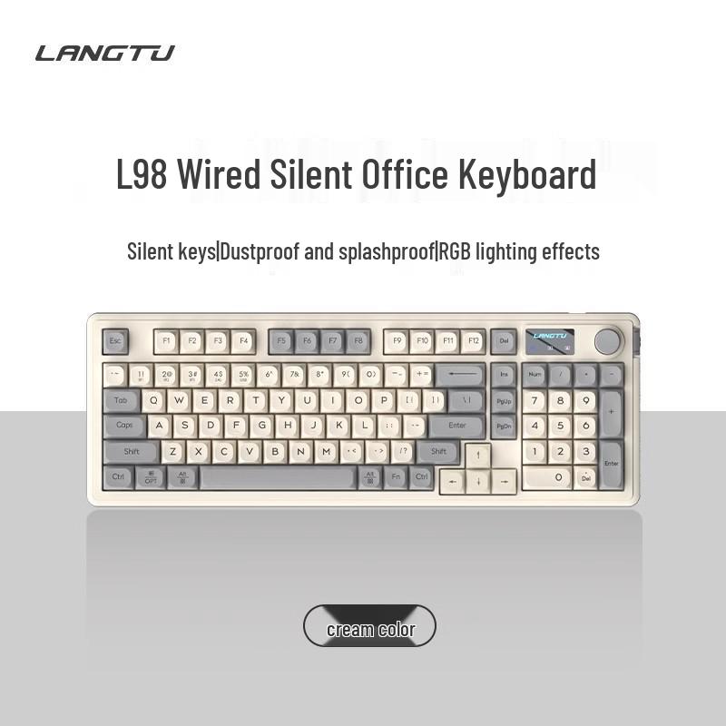 

Langtu L98 Silent Wired Keyboard and Mouse Set with RGB for Office & Gaming