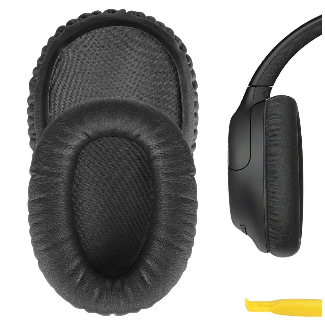 

Амбушюры Geekria QuickFit Совместимые амбушюры Совместимые с наушниками Sony Амбушюры Чашки Protein Leather WH-CH700N WH-CH710N WH-CH720N Ear/Ear (Темно-серый)
