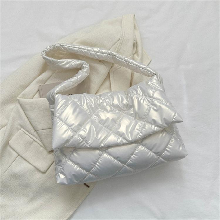 Women Down Cotton Padding Shoulder Bag Winter Messenger Bag Girls Crossbody Bag