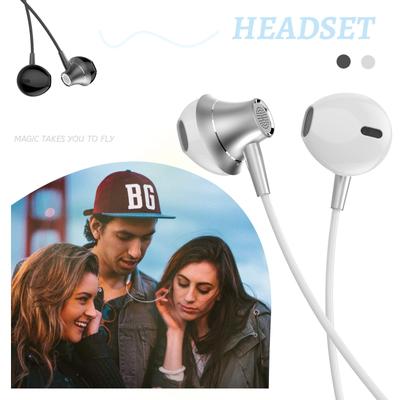 Kopfhörer Headset In-Ear-Ohrhörer Bass Stereo Hi-Fi mit Mikrofon Kabelgebunden