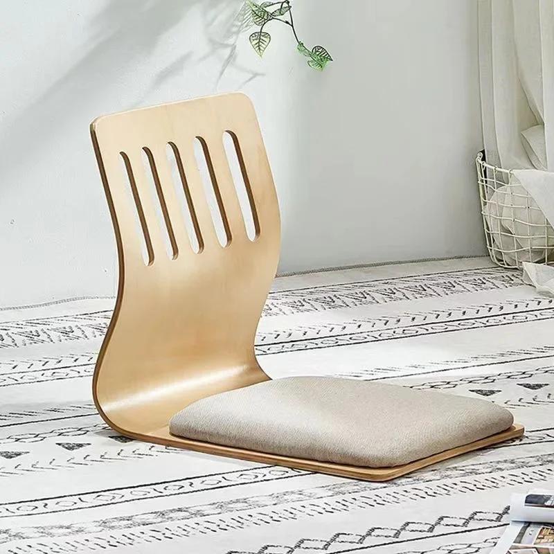 Creative Japanese Lazy Tatami Chair Home Living Room Sofa Furniture Balcony Floor Back-Up Legless Chair Dormitory Legless Stools