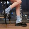 Women Fashion Leg Warmers Bow Knit Long Leg Socks Warm Students Girls 90s Boot Socks Party Casual Y2K Streetwear Gift