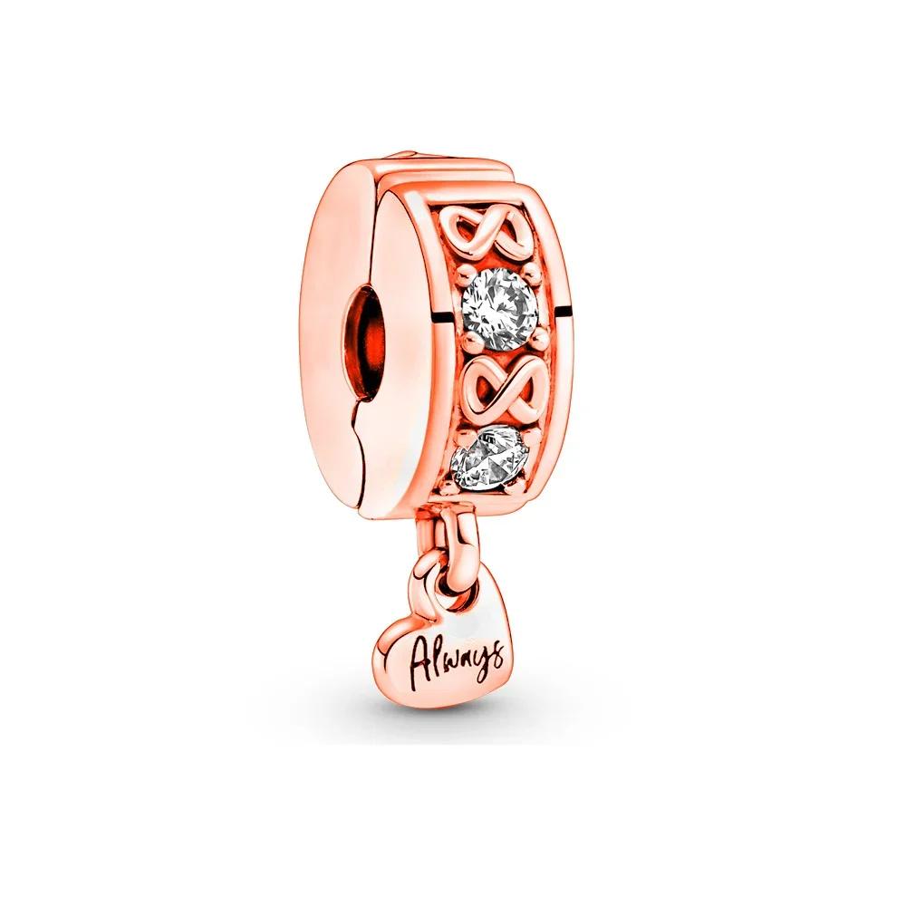 Original Copper Colorful Safety Buckle Star Starfish Shell Heart Bead Charms For Diy Bracelet Women Gift