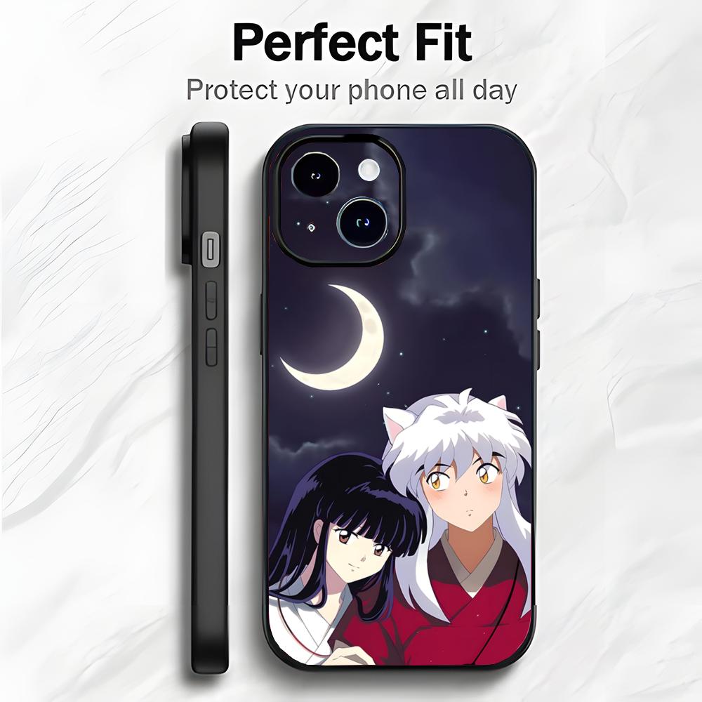 Classic Fantasy Japanese Anime I-Inuyasha Phone Case Phone Case Soft Packaging Lightweight For iPhone17 16 15 14 13ProMax