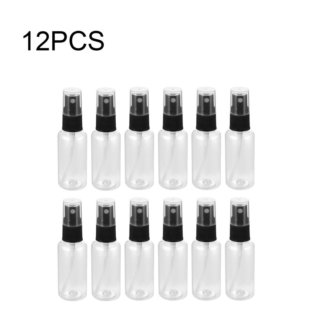 Cheap 12PCS Transparent Plastic Spray Bottle Travel Split Bottle Spray