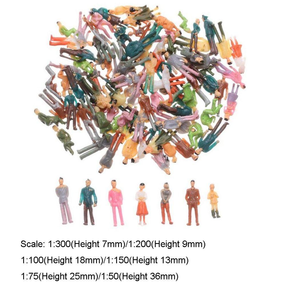 Decorations Mixed Color Pose Train Scenery Model Building Passengers DIY Character People Figures